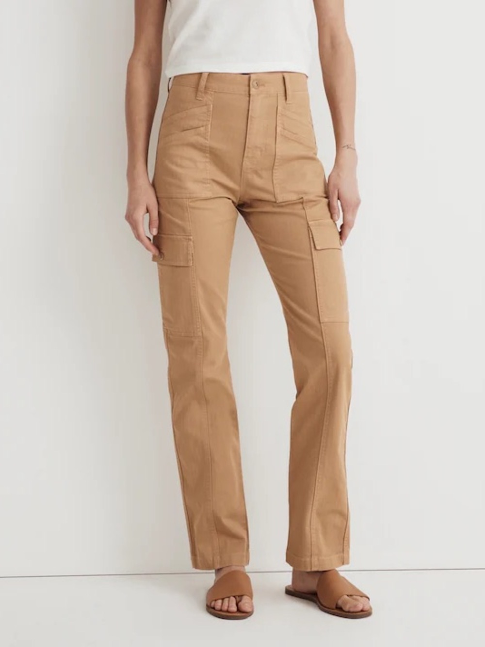 Madewell Tan 90’s Straight Cargo Pants Utility Casual Size 27